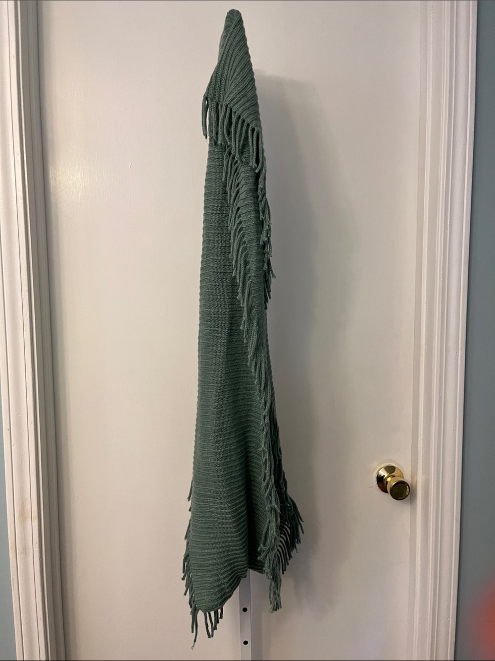 Fringed Sage Green Throw Blanket - Home Accents Curtains & Drapes